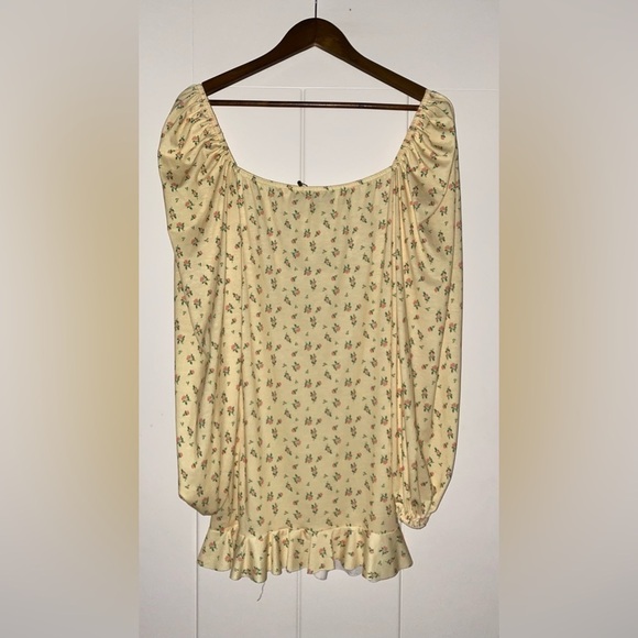 Missguided Women Floral Mini Dress Milkmaid Babydoll Fairy‎ Prairie Dainty NEW 6 - Picture 7 of 9